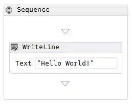 Hello World! workflow in WF designer
