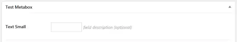 Screenshot of text_small CMB field type