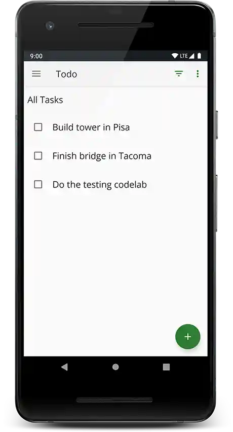App main screen, screenshot