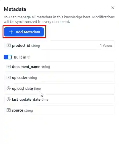 Create Metadata