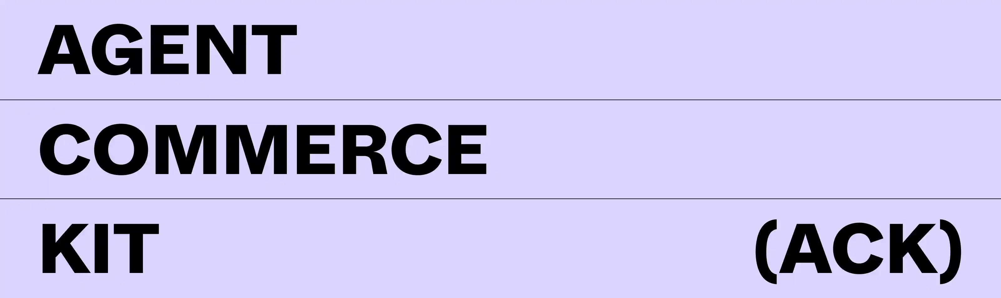 Agent Commerce Kit