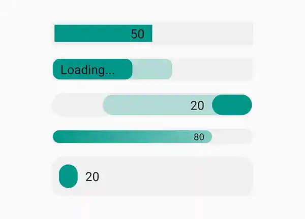 Icon Round Corner Progress Bar