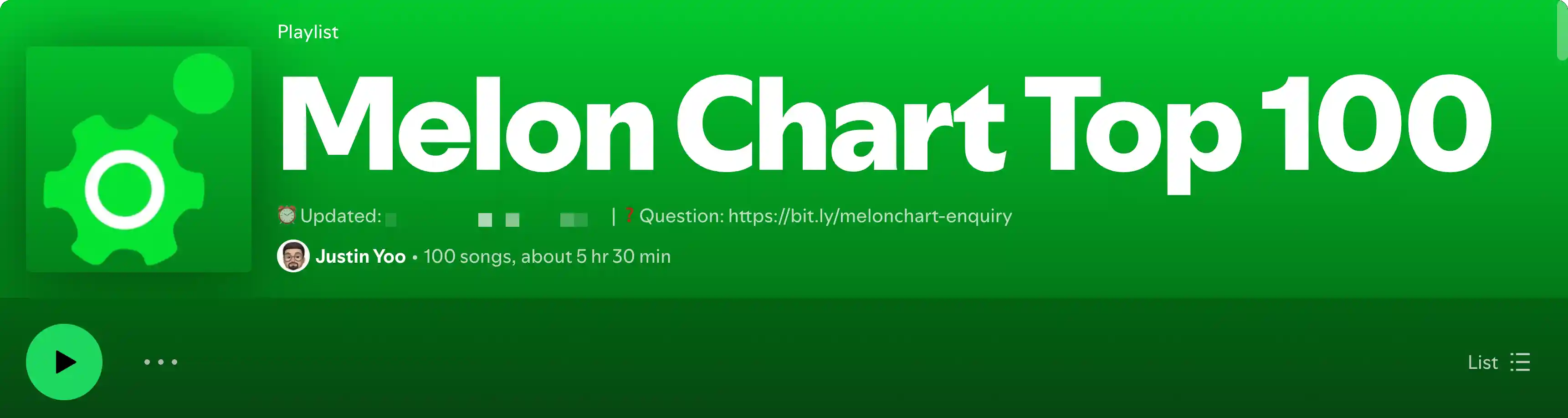 Melon Chart on Spotify