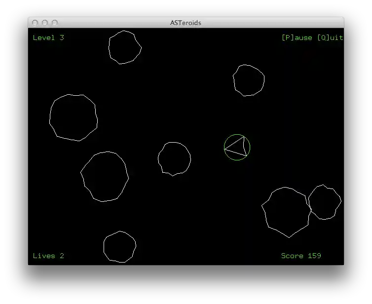 ASTeroids screenshot