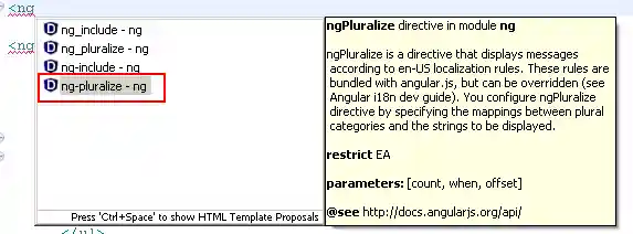 Completion for directive as element