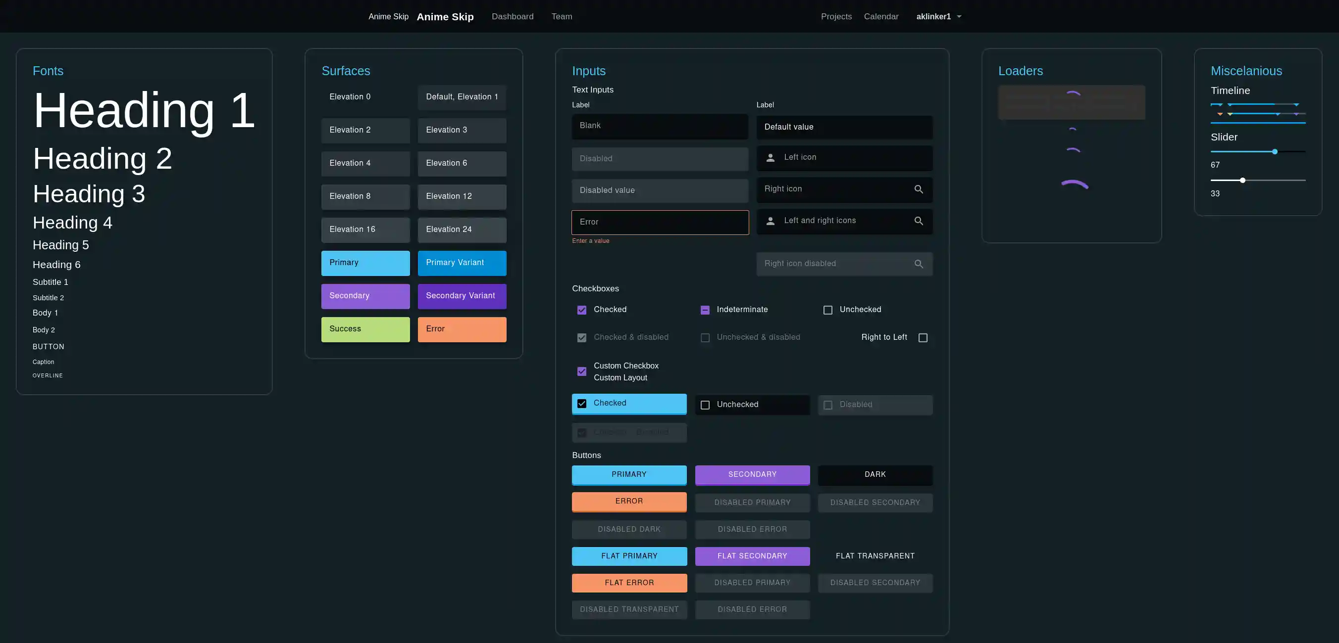 Available Components
