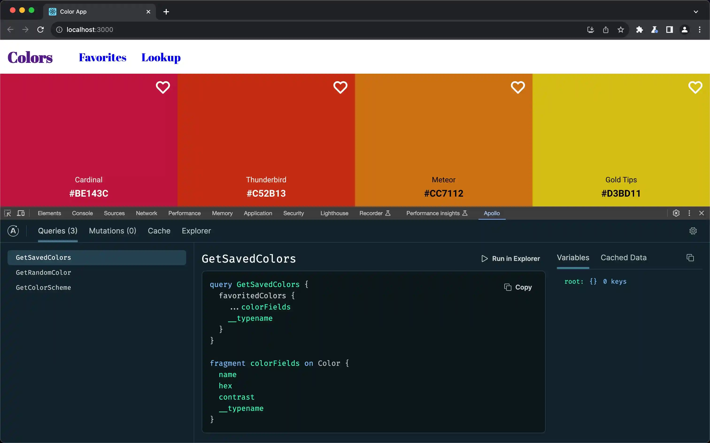 Apollo Client Browser Devtools