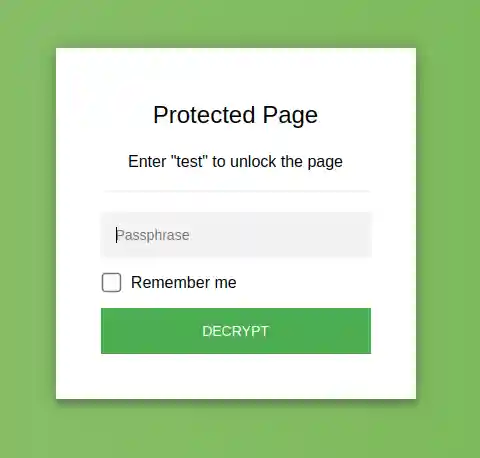 password prompt preview