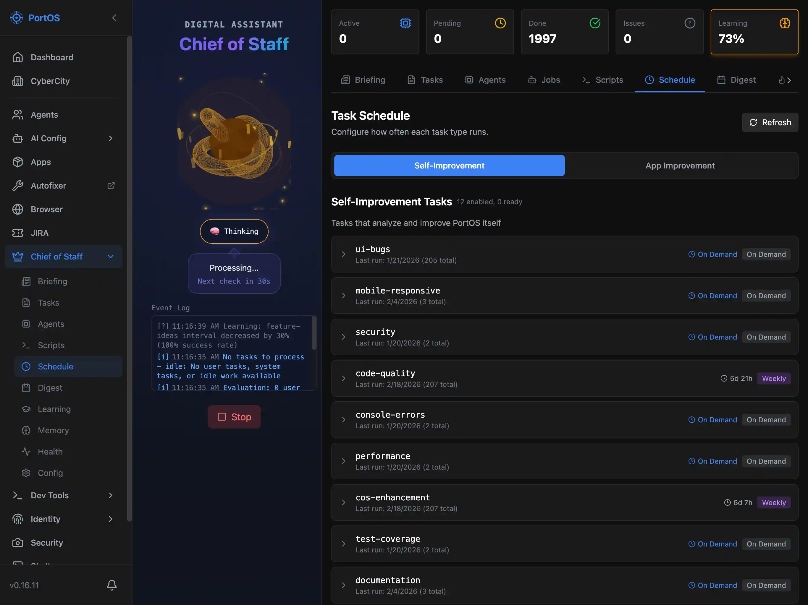 PortOS Chief of Staff