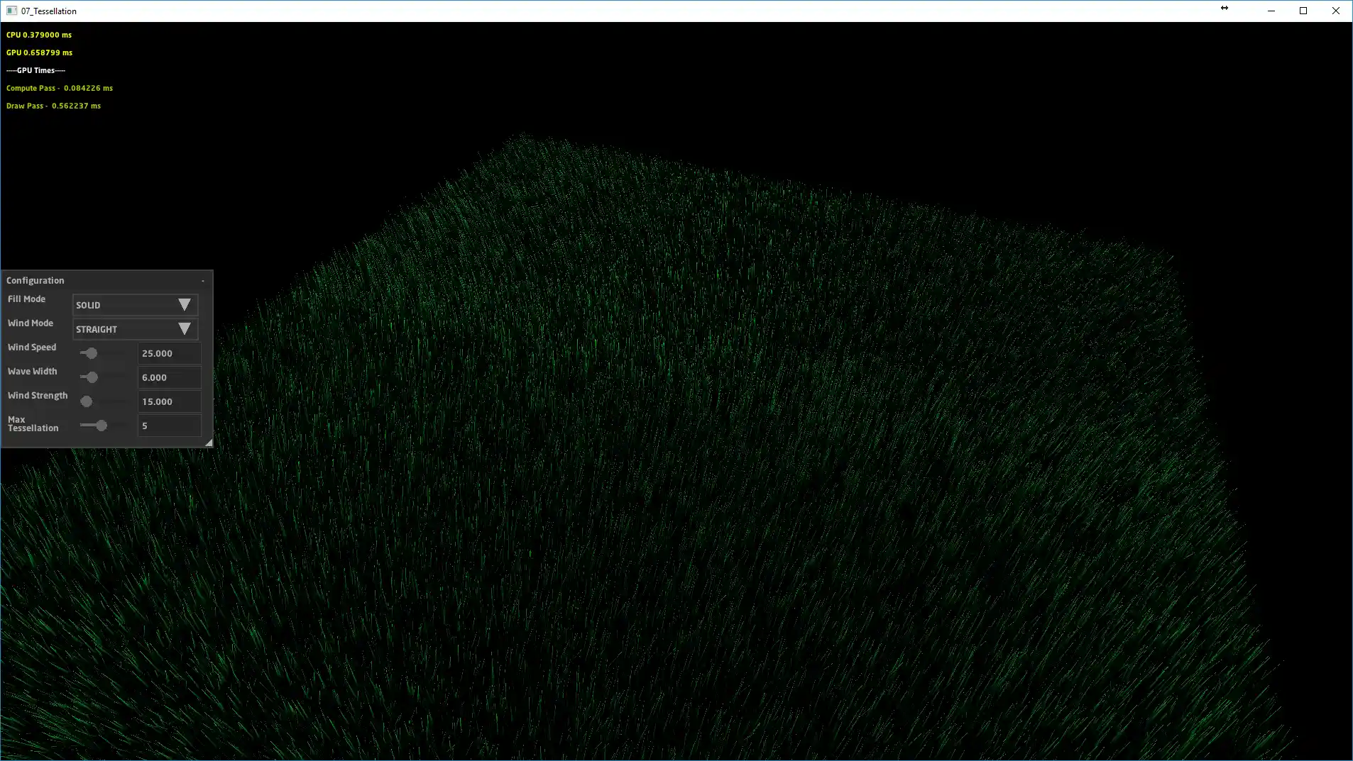 Image of the Hardware Tessellation Unit test