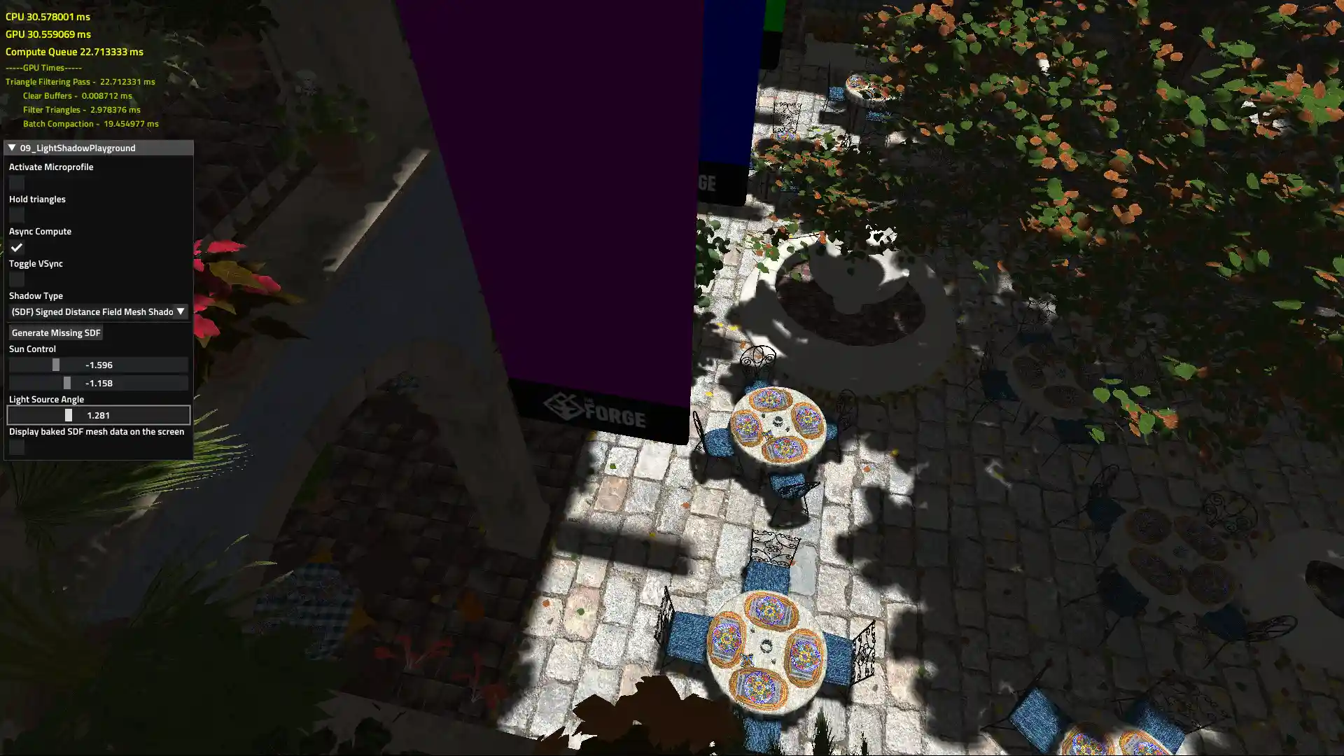 Signed Distance Field Soft Shadow Map