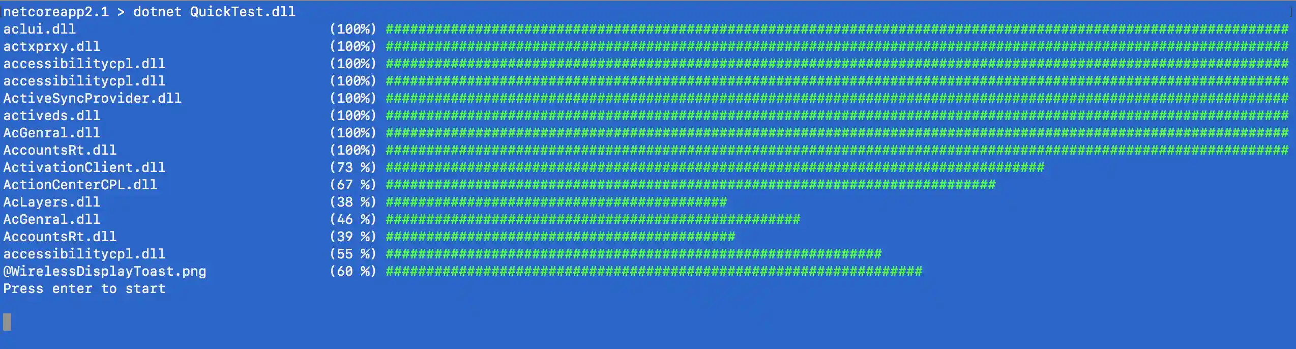 multi-threaded test in mac terminal
