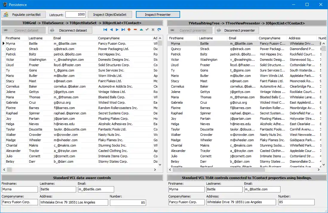 Concepts.Spring4D.ObjectDataSet
