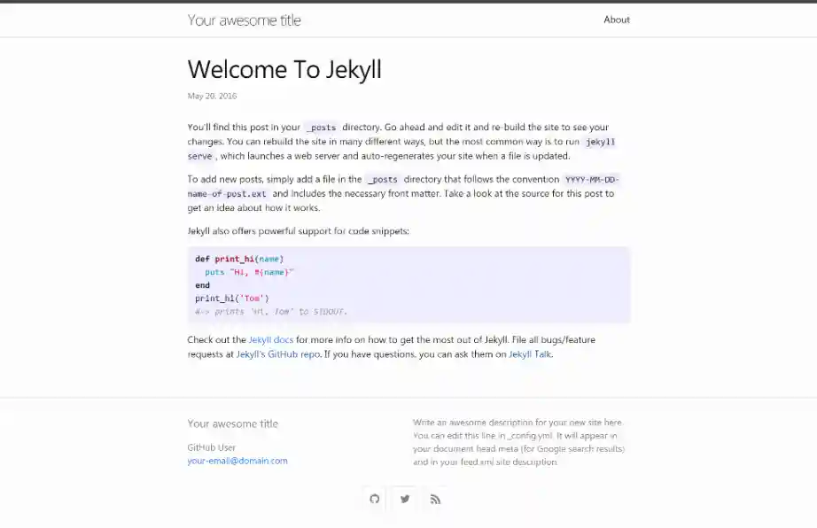 minima theme preview