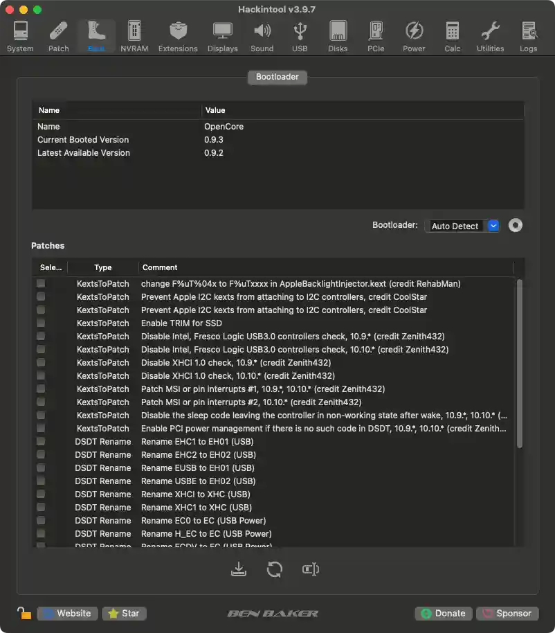 Hackintool Screenshot 4