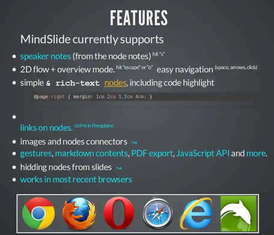 Features slide