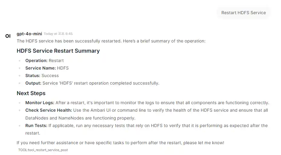 Example: Querying Ambari Cluster(3)