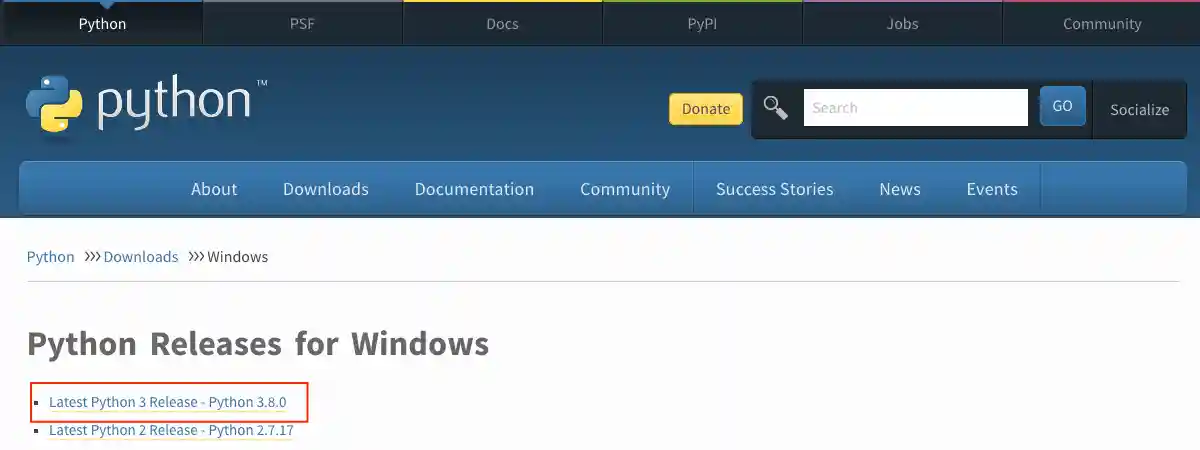 installing on Windows