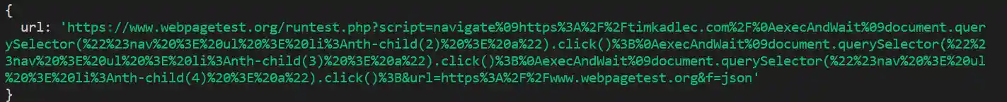 Generate a url using dryRun option