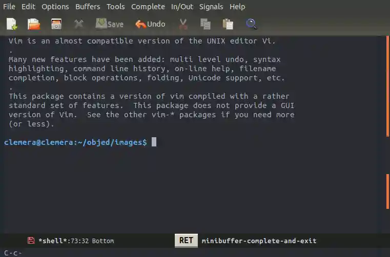 Navigate and search output object
