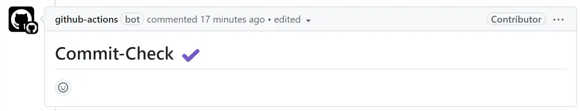 Success pull request comment