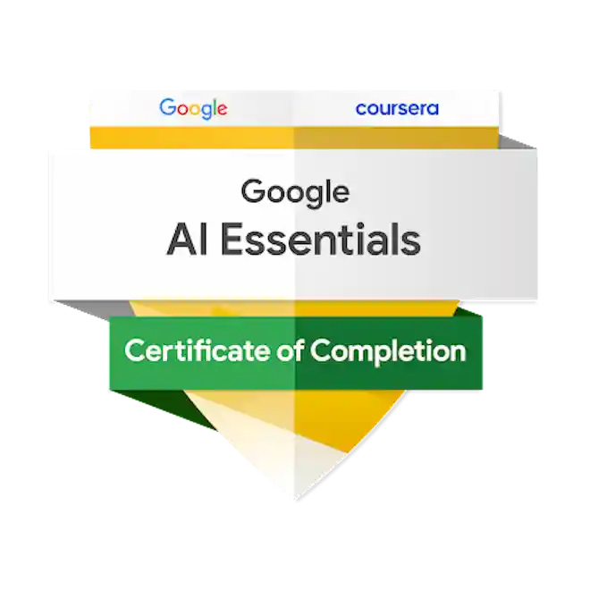 Google AI Essentials Certificate