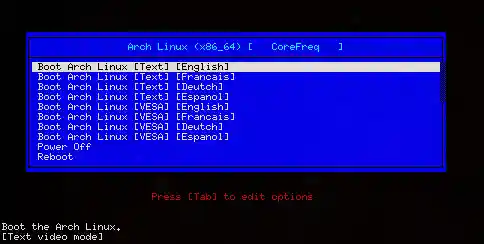 CoreFreq for ArchLinux alt text
