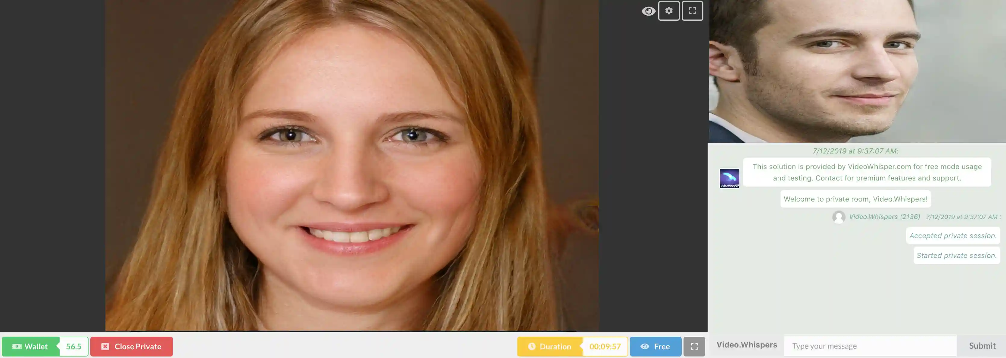 PHP HTML5 Videochat / Video Call