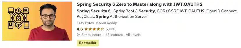 Spring Security Zero to Master along with JWT,OAUTH2 Image