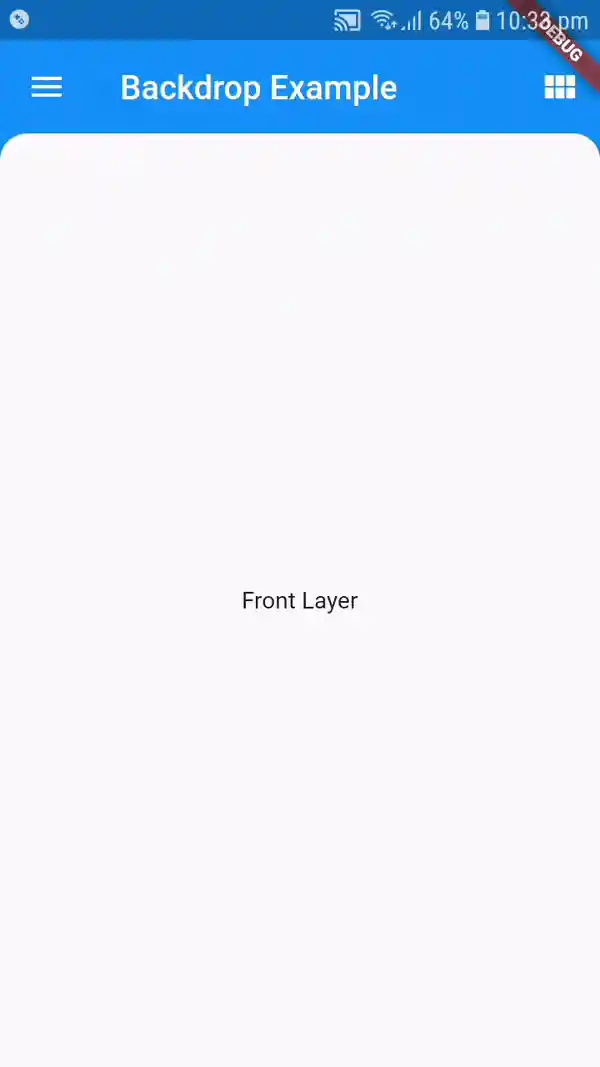 BackdropScaffold example