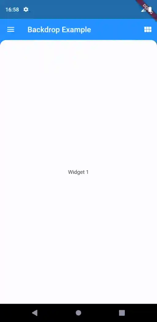 BackdropNavigationScaffold example