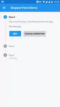 Vertical Stepper View Demo
