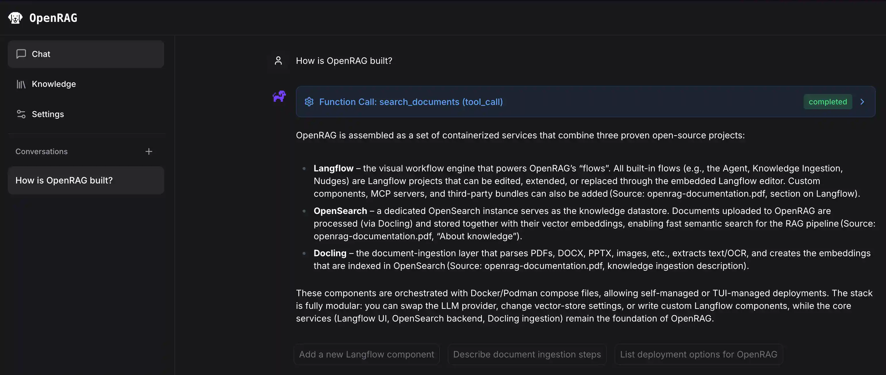 Start Chatting with your knowledge