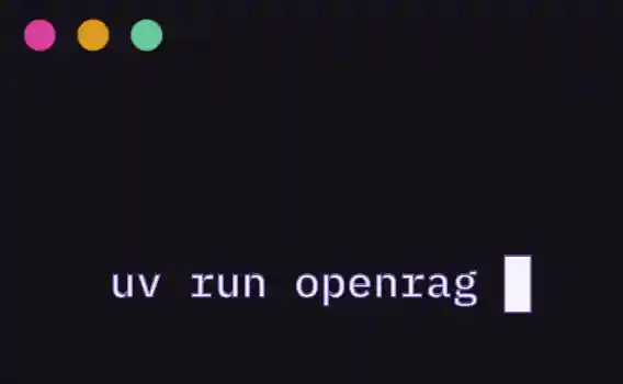 Use uv run openrag to start