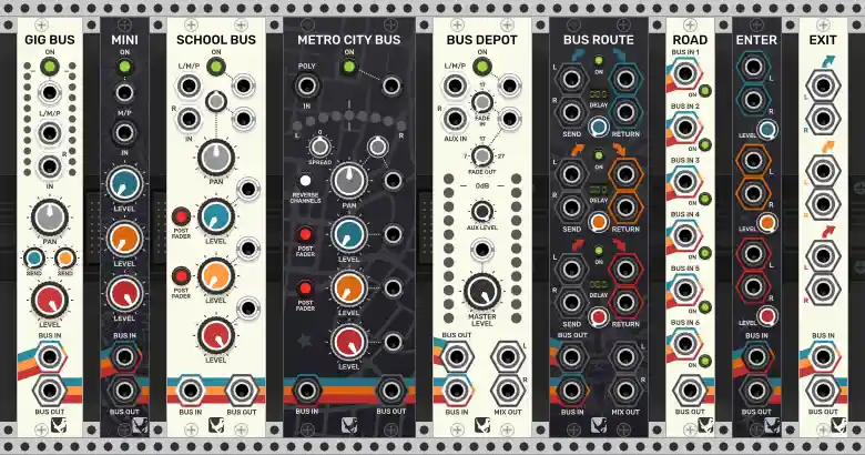 Modular bus mixers from Glue the Giant