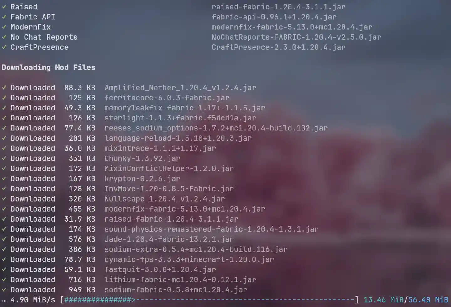 Upgrading Mods/Modpacks