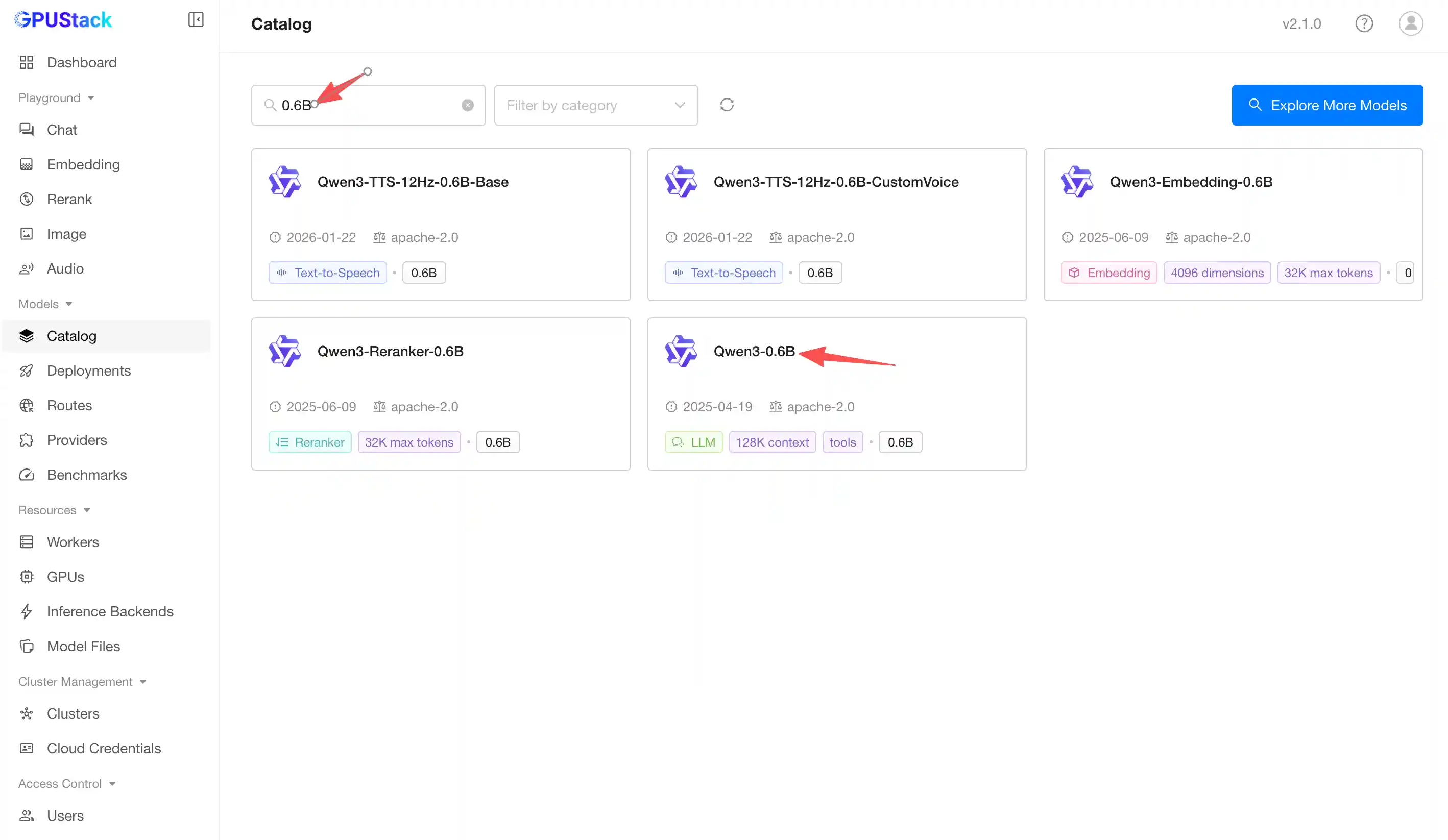 deploy qwen3 from catalog