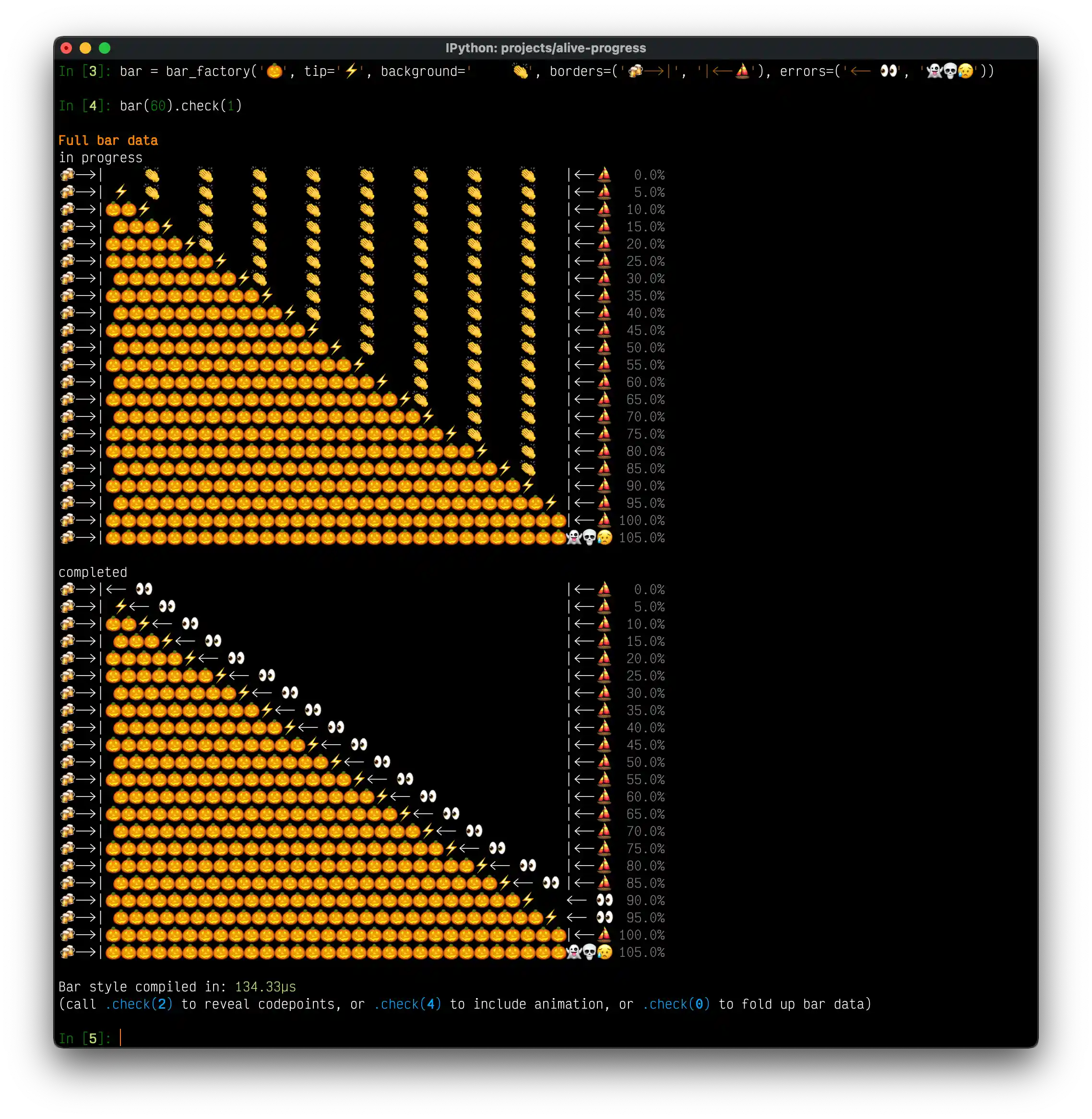 alive-progress check tool