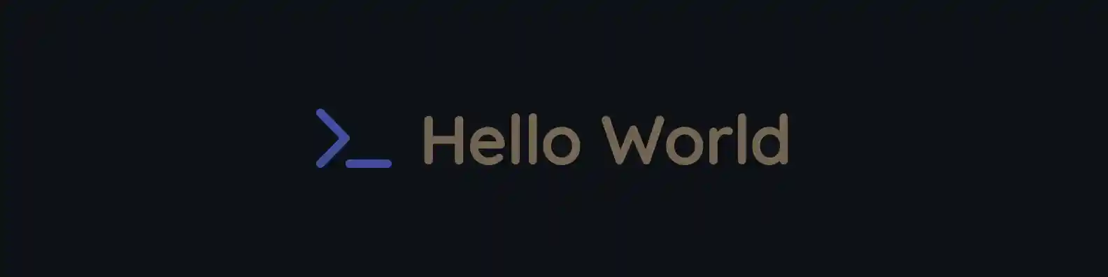hello world welcome message