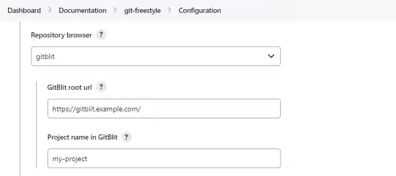GitBlit Repository Browser