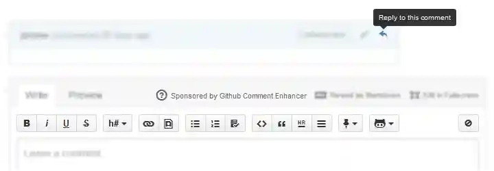 Github Comment Enhancer Screenshot
