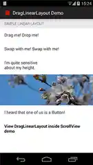 Dragging and swapping children views.