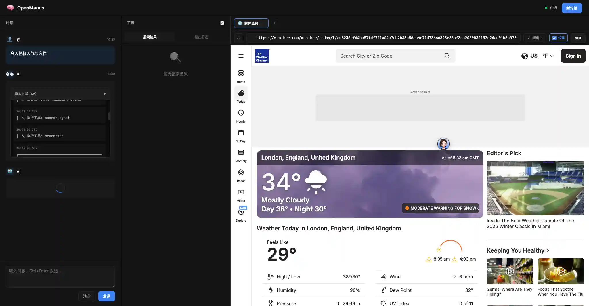 Web Preview (Proxy Mode)