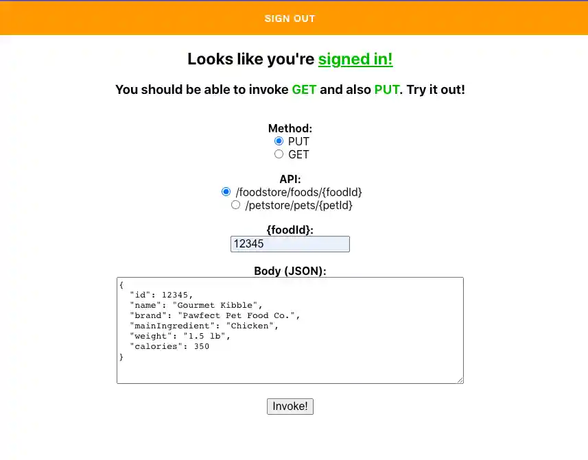 Serverless Container-based APIs with Amazon ECS and Amazon API Gateway Web Interface