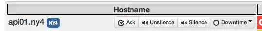 Hover over the row for one click service actions