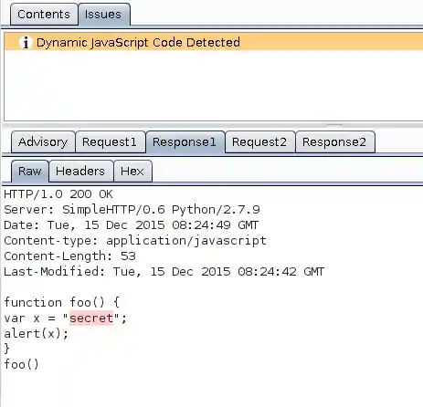 Marked Difference in compared JS