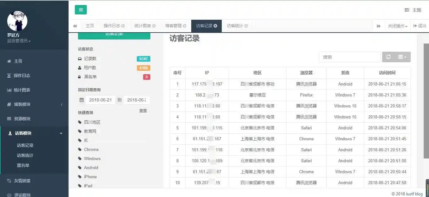 访问记录