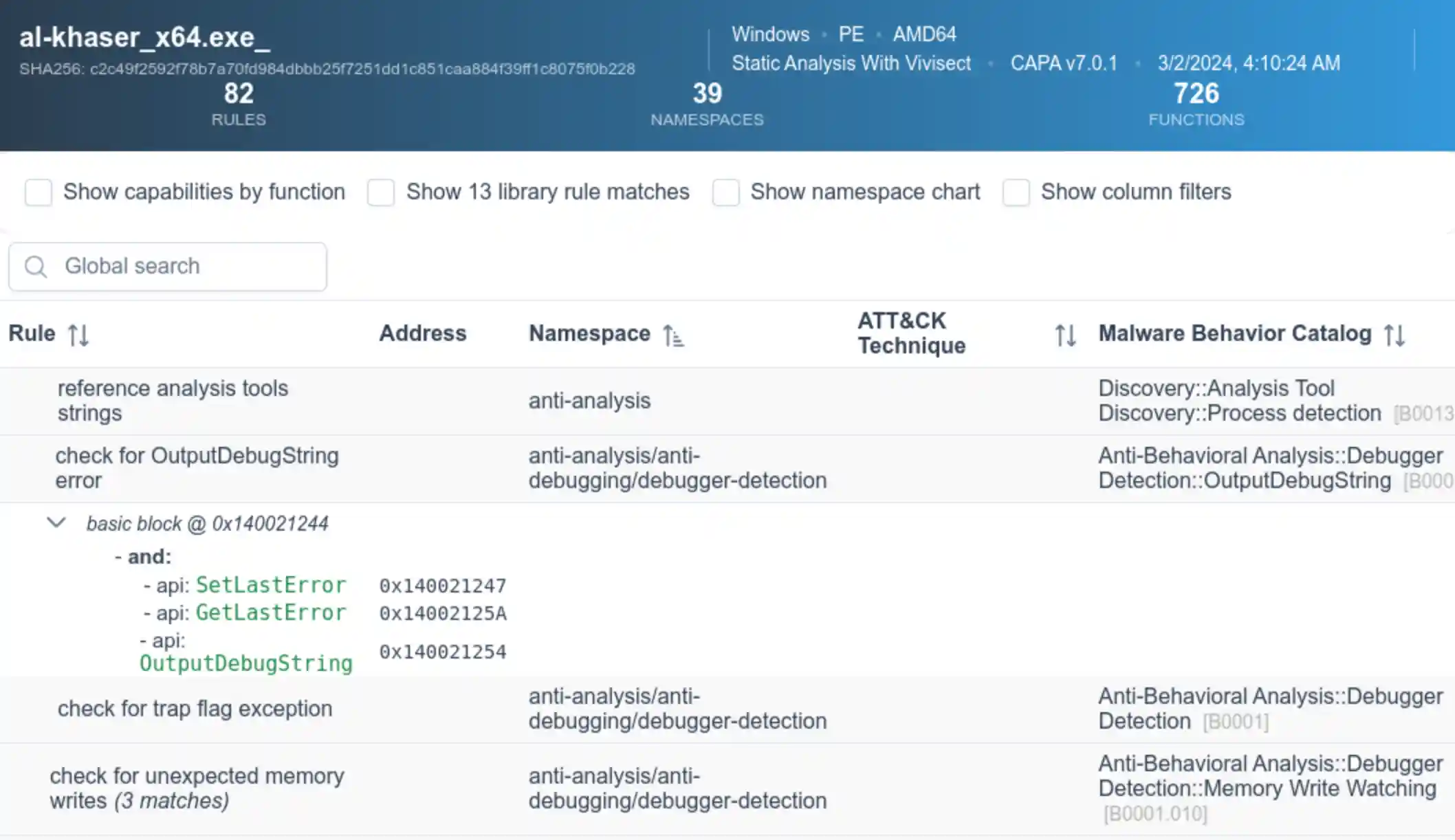 capa Explorer Web screenshot