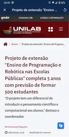 Notícia do Portal