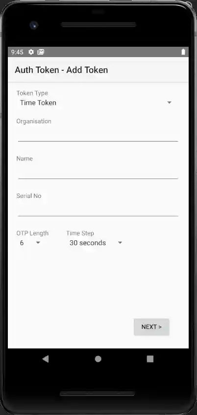 Manually adding a new token